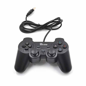game pad;  UCOM Wired Game Pad Single, Black